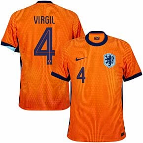 24-25 Holland Dri-Fit ADV Match Home Shirt + Virgil 4 (Official Printing)