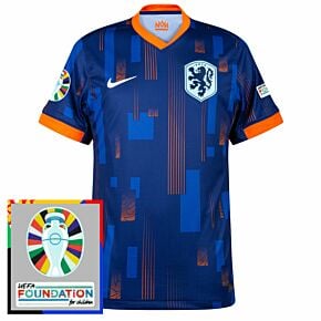 24-25 Holland Away Shirt incl. Euro 2024 & Foundation Tournament Patches