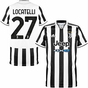 21-22 Juventus Home Shirt + Locatelli 27 (Official Printing)