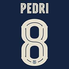 Pedri 8 (Official Cup Printing) - 22-23 Barcelona Home