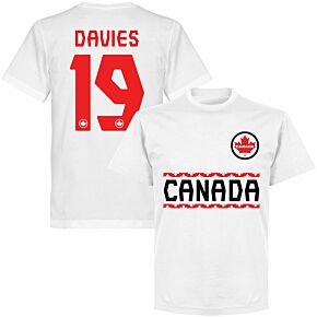 Canada Team Davies 19 T-shirt - White
