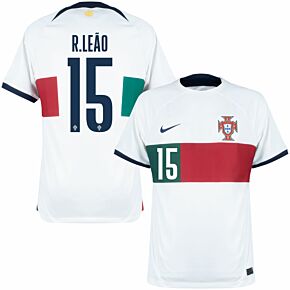 22-23 Portugal Away Shirt + R.Leão 15 (Official Printing)