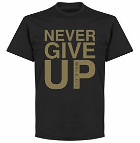 Never Give Up Liverpool Tee - Black/Gold
