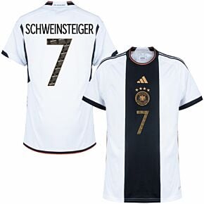 22-23 Germany Home Shirt + Schweinsteiger 7 (Danke Basti Printing)
