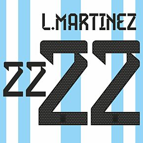 L. Martinez 22 (Official Printing) - 22-23 Argentina Home