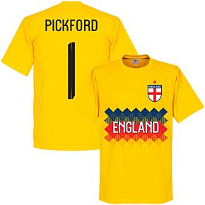 England Pickford 1 Team Tee - Yellow