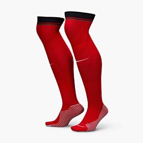 24-25 Portugal Home Socks - Red