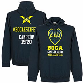 Boca Campeon Hashtag Hoodie - Navy