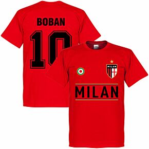 AC Milan Boban 10 Team Tee - Red