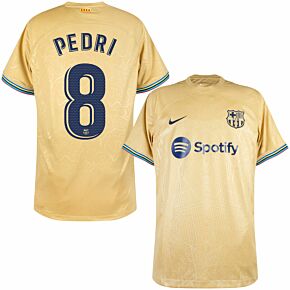 22-23 Barcelona Away Shirt + Pedri 8 (La Liga)