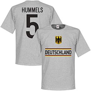 Germany Hummels 5 Team Tee - Grey