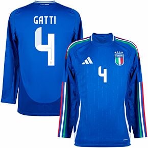 24-25 Italy Home L/S Shirt + Gatti 4 (Official Printing)