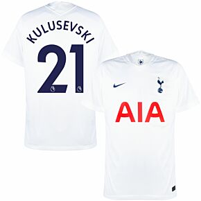 21-22 Tottenham Home Shirt + Kulusevski 21 (Premier League)