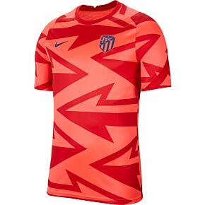 21-22 Atletico Madrid Pre-Match Shirt - Red/Blue