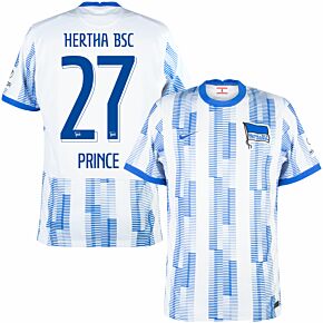 21-22 BSC Hertha Berlin Home Shirt + Prince 27 (Official Printing)