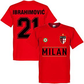 Milan Ibrahimovic 21 Team T-Shirt - Red