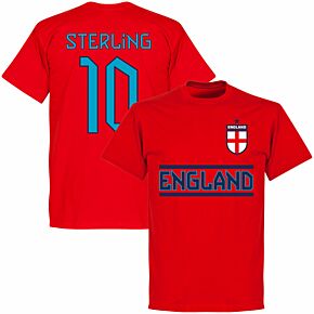 England Sterling 10 Team KIDS T-shirt - Red