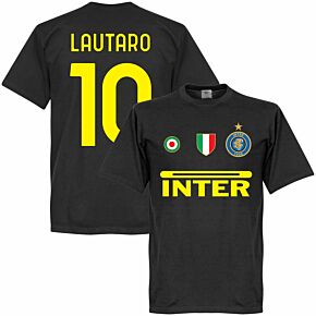 Inter Team Lautaro 10 T-shirt - Black