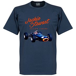 Jackie Stewart Monaco Tee - Denim Blue