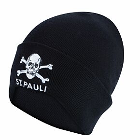 St Pauli Logo Cuff Knitted Hat - Black