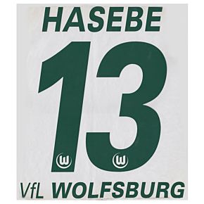 Hasebe 13 - 10-11 VfL Wolfsburg Home Official Name & Number
