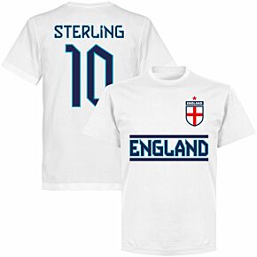 England Sterling 10 Team KIDS T-shirt - White