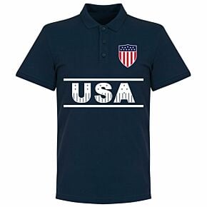 USA Team Polo Shirt - Navy
