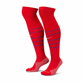 24-25 France Home Socks - Red/Blue