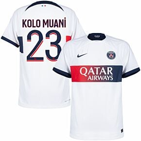 23-24 PSG Dri-Fit ADV Match Away Shirt + Kolo Muani 23 (Ligue 1)