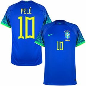22-23 Brazil Away Shirt + Pelé 10 (Official Printing)