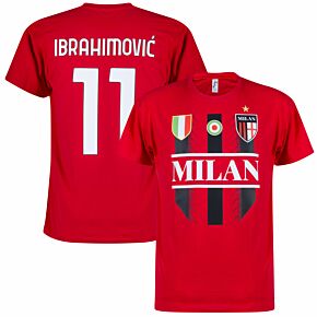 Milan Ibrahimović 11 Legend T-shirt - Red