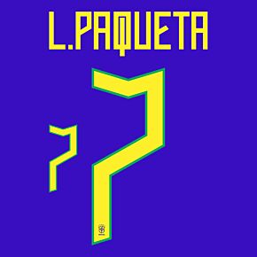 L.Paquetá 7 (Official Printing) - 22-23 Brazil Away
