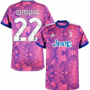 22-23 Juventus 3rd Shirt + Di María 22 (Official Printing)