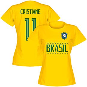 Brasil Team Womens Cristiane 11 Tee - Yellow
