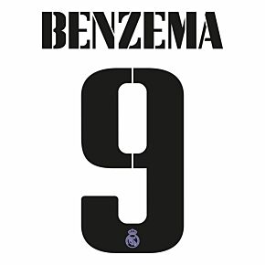 Benzema 9 (Official Cup Printing) - 22-23 Real Madrid Home/Away
