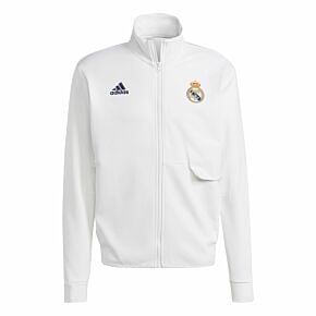 23-24 Real Madrid Anthem Jacket - White