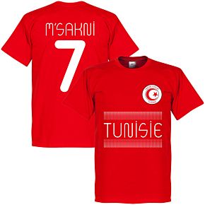 Tunisia Msakni 7 Team Tee - Red