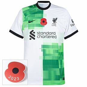 23-24 Liverpool Away Shirt + British Legion Poppy