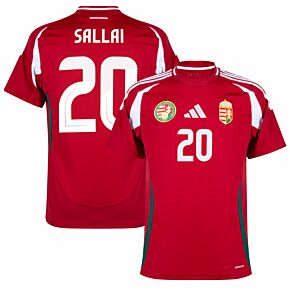 24-25 Hungary Home Shirt + Sallai 20 (Official Printing)