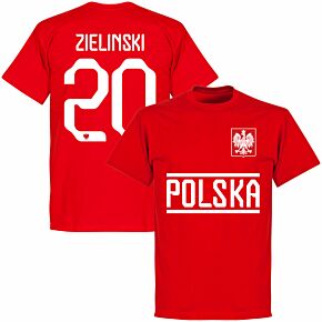 Poland Team Zielinski 20 T-shirt - Red
