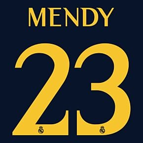 Mendy 23 (Official Cup Printing) - 23-24 Real Madrid Away