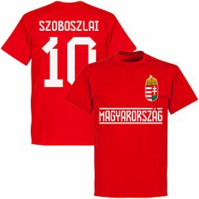 Hungary Team Szoboszlai 10 T-shirt - Red