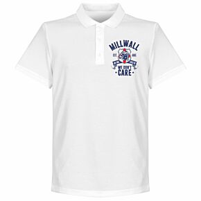Millwall We Don't Care Polo Shirt - White