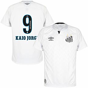 20-21 Club Santos Home Shirt + Kaio Jorge 9 (Fan Style Printing)