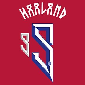 Haaland 9 (Official Printing) - 24-25 Norway Home