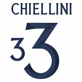 Chiellini 3 (Official Printing) - 23-24 Italy Away