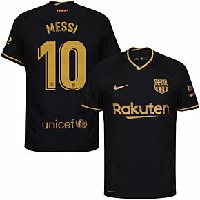 20-21 Barcelona Vapor Match Away Shirt + Messi 10 (Match Pro Printing)