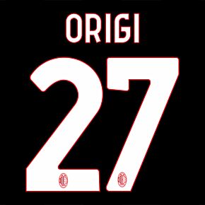 Origi 27 (Official Printing) - 22-23 AC Milan Home