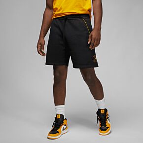 2023 PSG x Jordan Fleece Pants - Black/Tour Yellow