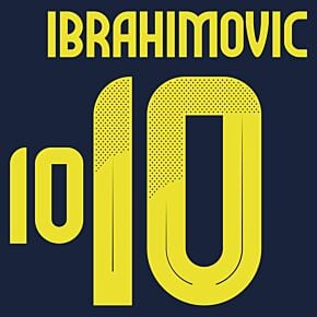 Ibrahimovic 10 (Official Printing) - 24-25 Sweden Away
